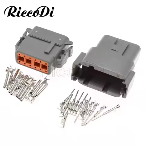 1-20 Sets 12 Hole Auto Deutsch Connector Automotive Connectors With Pins DTM DTM04-12P / ATM04-12P D