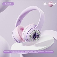 Sanrio Headset Bluetooth Headset Kuromi Wireless Bluetooth Computer Gaming Game Noise Cancelling Hea