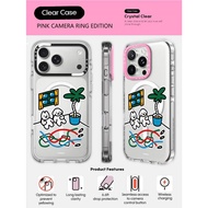 CASECASE X I Have Done It PINK CAMERA RING EDITION Impact Clear Magnetic Suction Case for IPhone 17/
