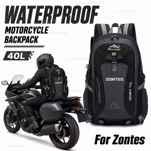 For Zontes G1 125 ZT125 G1 ZT125U ZT 125 U ZT 310X ZT310R Motorcycle Backpack 40L Waterproof Travel 