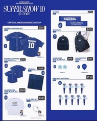 〖預6月中到港〗SUPER JUNIOR 20th Anniversary TOUR 〈SUPER SHOW 10〉 SJ-CORE in SEOUL OFFICIAL MERCHANDISE SAL