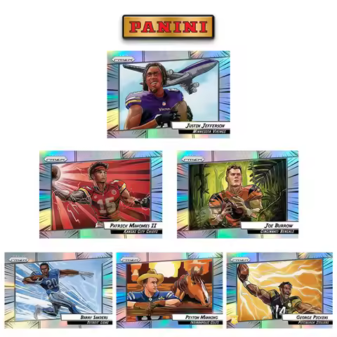 Panini 2022 Manga Horizontal Nfl Joe Burrow Patrick Mahomes II Justin Jefferson Diy Homemade Rugby S
