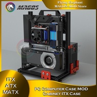 PC Computer Case MOD Cabinet ITX Case Support 120/240/360 AIO Water Cooling GPU Vertical Mounting Gamer Compputer MOD