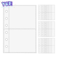 YVE A7 Binder Pages, A7  Card Protector Sleeves, 6-Ring Binder Refill