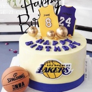 Basketball enthusiast birthday cake decoration theme boy's jersey decoration plugin for size 23 and 