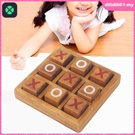 1F [12] Wooden Board Games Toe XO Fun Family Games Kids