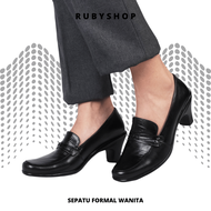 Rubyshop - HINATA Women's Work Shoes with 4cm Heel Formal Genuine Leather