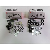 CUP GBOJ CDI C70 GBO - FRONT FORK BUSH KIT REPAIR KIT FORK BUSH DEPAN SET ASSY COMPLETE