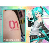 Disposable Cosplay Tattoo Stickers VOCALOID HATSUNE MIKU / KAGAMINE RIN / KAGAMINE LEN (pack of 3)