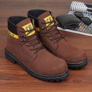 Caterpillar SBY Men's Safety Shoes Safety Boots Iron Toe Tracking Bikers Can