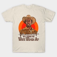 Vintage Blazing Saddles Tee-Sheriff Bart'where The White Women At?' Authentic T-Shirt Cotton 1