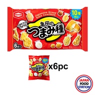 KAMEDA TSUMAMI DANE 6pc (20090) ขนมอบกรอบเซมเบ้ รวมรส 10 แบบ ขนมญี่ปุ่น SENBEI JAPANESE RICE CRACKER