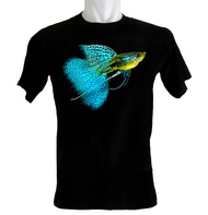 Kaos Ikan Blue Grass Guppy