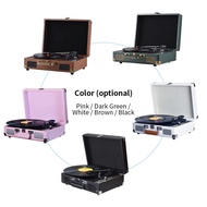 [LIS1] Vintage Vinyl Record Player BT Phonograph USB Recording 33/45/78RPM Support for 7/10/12inch R