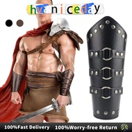 Punk Hip Hop Cosplay Leather Armor Arm Lace-up Vintage Pirate Knight Gauntlet Wristband Gelang Tanga