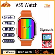 Smart Watch V59Ultra Smart Watch 8 Ultra Fitness Watch HD Screen Ladies Answering Call Watch 8 Wirel