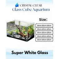 Crystal Clear Glass Aquascape Fish Tank Aquarium Tank Ikan Kaca 60cm / 50cm / 40cm / 35cm / 30cm