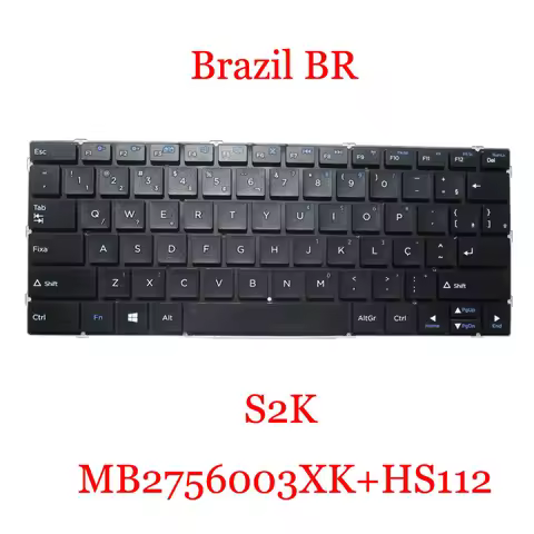 Laptop Keyboard For Positivo S2K MB2756003 XK+HS112 Brazil BR Black New