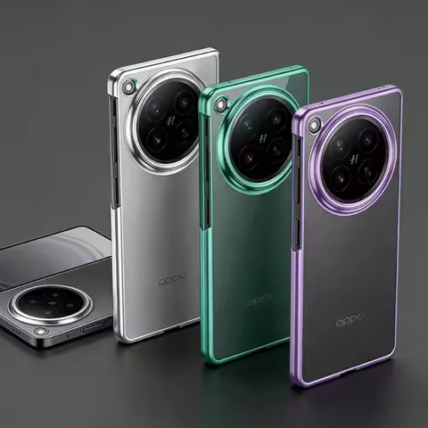 Ultra Thin Electroplated Transparent Case For OPPO Find N6 N 6 find N5 N3 Hard PC Shockproof Phone C