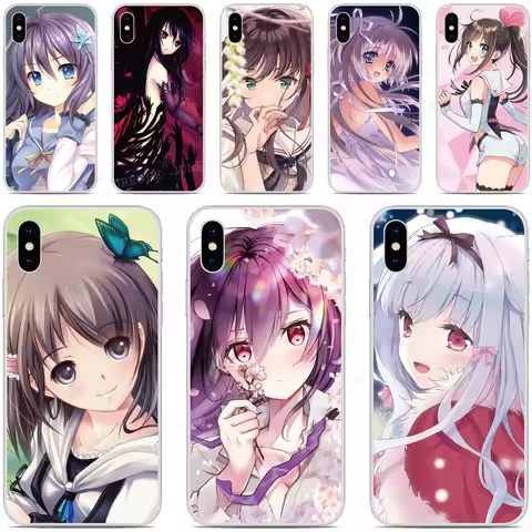 Anime Girl Cover For LG Wing Velvet K22 K50 K51 K52 K61 K62 K8 K9 K10 Q6 Q7 Stylo 4 5 6 G6 G7 G8 V40