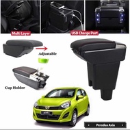 Perodua Axia Armrest Adjustable USB Charging /Perodua Axua Armrest