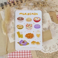Meryenda (version 2) Filipino snacks journal planner stickers - Merienda Filipino food stickers