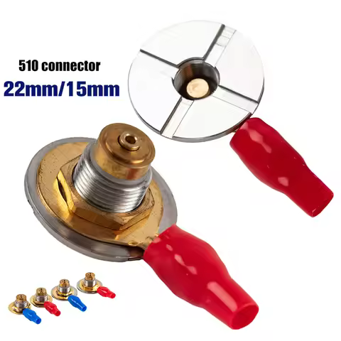 1pcs 15MM 22MM Stainless Steel 510 Adapter Connector DIY Spring Loaded 510 Connector With Floating P