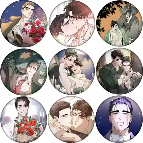 58MM Korean BL Manhwa Define the Relationship Cosplay Badge Anime Brooch Pin Accessories For Clothes