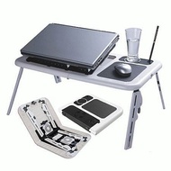 Laptop Desk Folding Table Portable Etable E Table USB Fan Cooling Safe Multipurpose Cooling Pad