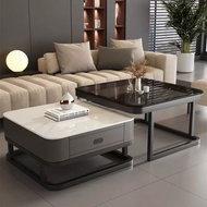 ⚡Square Household Living z7  z7 Room Small Apartment Modern Glossy Slate Light Glass Coffee Table TV