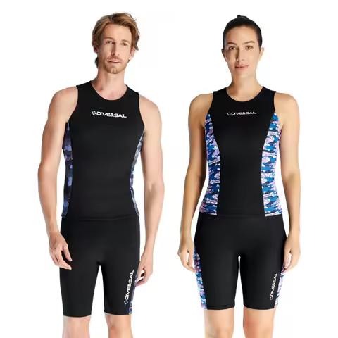 DIVE&SAIL2MM Diving Suit Split Body Warm Diving Suit Vest Female Surfing Swimming Jellyfish Cold Div