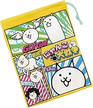 Skater KB62-A Children's Cup Bag, 8.3 x 5.9 inches (21 x 15 cm), Great War of Cats, 23, Made in Japa