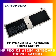 HP Pro X2 612 G1 Tablet Keyboard Base 753704-005 HSTNN-IB6F KT02XL 7.4V 25Wh Original Replacement Ba