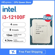 NEW Intel® Core™ I3-12100F Processor 4-Core 8-Thread12m Cache, Up To 4.30 Ghz LGA1700, Supports H610 B660 B760 No Fan