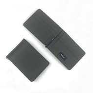 Dompet pria kain kanvas penjepit klip uang - Bifold money clip wallet