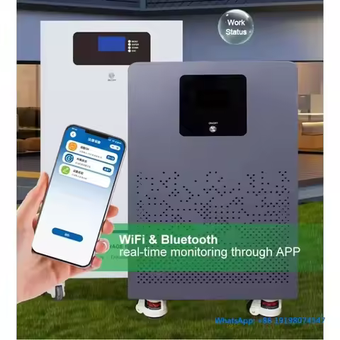 51.2V 100AH 10KWh 20KWh Inverter Battery Home Energy Storage IP66 Protection Solar Power System LiFe