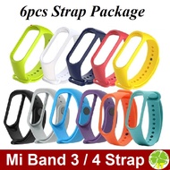 [6pcs PACK] XiaoMi band 3 / Mi 3 / XiaoMi Band 4 / Mi 4 replacement straps (Rondom Colour Given)