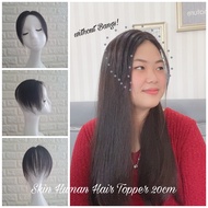 Free Shipping] SKIN HUMAN HAIR TOPPER (Bald Cover/SULA) Bald Cover On PREMIUM Genuine HAIR HAIR TOPP