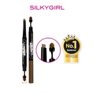 *SILKYGIRL* Cosmetic 24HR Flat Tip Brow Liner ( 01 Natural Brown ), ( 02 Dark Brown ) - GE0253