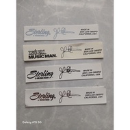 Decal waterslide ernie ball musicman stringray ernie ball string