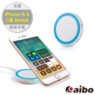 aibo TX-Q5 Qi 智慧型手機專用 迷你無線充電板-白藍