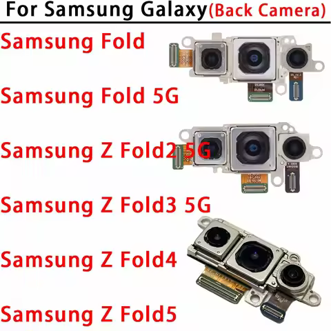 Rear Back Camera For Samsung Galaxy Z Fold Fold2 Fold3 Fold4 Fold5 5G Camera Module Backside View Re