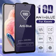 Xiaomi 13T 12T 12 Lite Redmi Note 13 12 12S 4G 11 Pro Plus + 5G 11S 10 10S Mi Poco C65 F5 X6 X5 F4 GT X4 M6 M4 Pro Anti Blue Light Tempered Glass Screen Protector