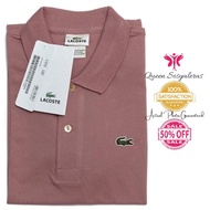 ✔❇ORIGINAL LACOSTE POLO SHIRT - LACOSTE CLASSIC POLO SHIRT FOR MEN OLD ROSE - REGULAR FIT - LACOSTE