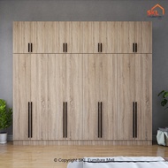 COCO SET 8X8FT WARDROBE WITH SHELF / almari baju /kabinet baju / almari baju budak