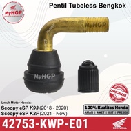 42753KWPE01 Scoopy Tubeless Valve 12 Bent ORIGINAL ORIGINALOriginal 42753-KWP-E01 42753 KWP E01