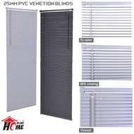 Bindai Langssir / Venetian 25mm PVC Light Filtering Blinds / Bidai Venice / Width 2 Feet ~ 6 Feet / 