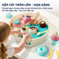 Magic Sand Play Color Set - Kinetic Sand + Mideer cake mold