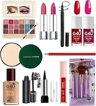 G4U 17-Piece Glow Up Makeup Kit With Eyeshadow Lipstick Eyeliner Compact Foundation Every Essential 