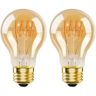 A19 Vintage 6W LED Edison Light Bulbs 60 Watt Equivalent, Dimmable E26 LED Bulbs 60 Watt, Decorative